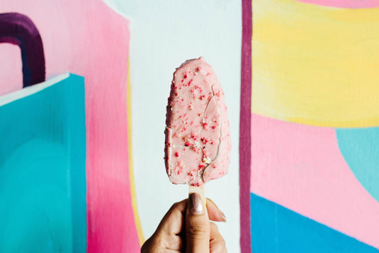 Glowing Skin Strawberry Collagen Popsicles 🍓✨