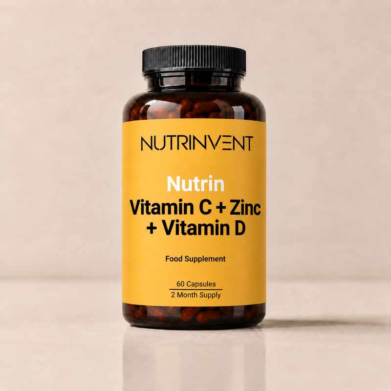 Nutrinvent Vitamin C + D + Zinc 60cps